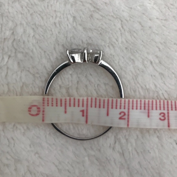 925 Sterling Silver Heart Bow Ring - Brand New, Never Worn - Picture 6 of 6